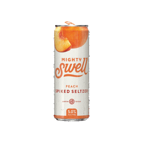 Peach Seltzer Sticker by Mighty Swell