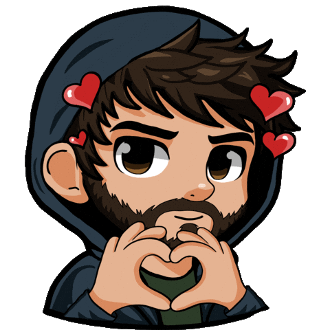 Hand Hearts Alan Sticker by DALOAR Studios