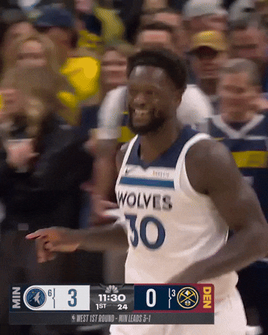 Nba Smile GIF by Minnesota Timberwolves