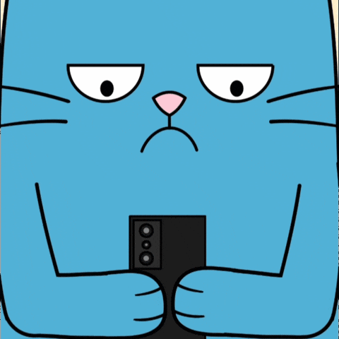 Blue Cat Nopecat GIF