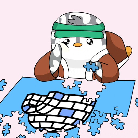 Puzzle Solve GIF by Pudgy Penguins