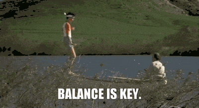 the karate kid balance GIF