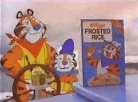 tony the tiger cereal GIF