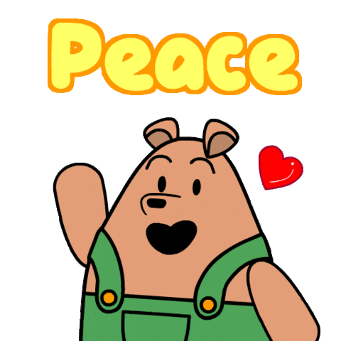 Bear Peace Sticker