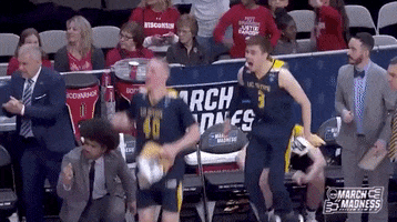 Jumping College Basketball GIF by NCAA March Madness