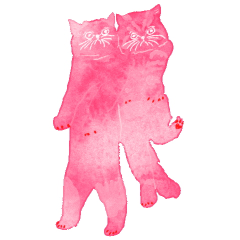 Cat Heart Sticker