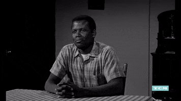 Sidney Poitier Shrug GIF by Turner Classic Movies