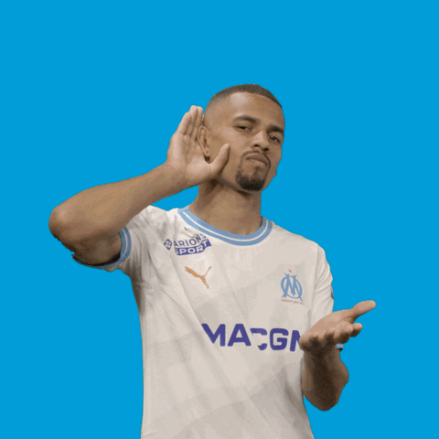 Football Listen GIF by Olympique de Marseille
