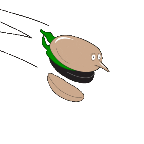 Character Flying Sticker by Antony Hare