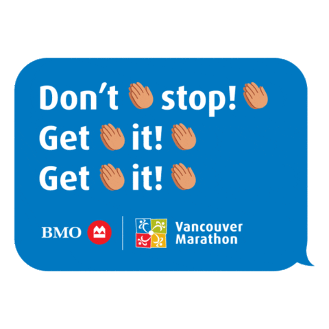 Clapping Running Sticker by BMO Financial Group