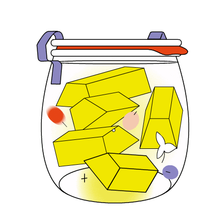 Gold Spiegel Sticker