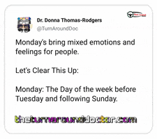 Days Of The Week Twitter GIF by Dr. Donna Thomas Rodgers