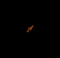 kokopeludo heart arrow orange corazon GIF