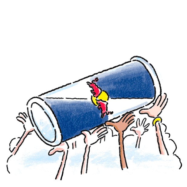 Alfabetisk orden Intuition skitse Summer Water Sticker by Red Bull for iOS & Android | GIPHY