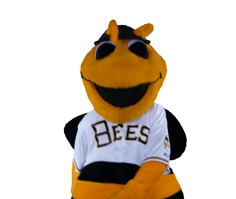 Happy Bumble Bee Sticker by Salt Lake Bees for iOS & Android