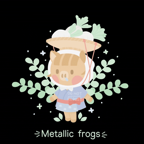 Metallic_frogs acnh animalcrossing metallicfrogs daisy mae GIF