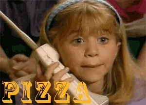 Pizza Mary Kate And Ashley Olson GIF
