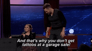 Joel Mchale Tattoo GIF by What Just Happened??!