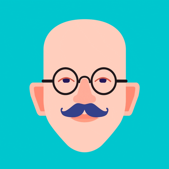 The_Artworks_Inc illustration glasses character hipster GIF