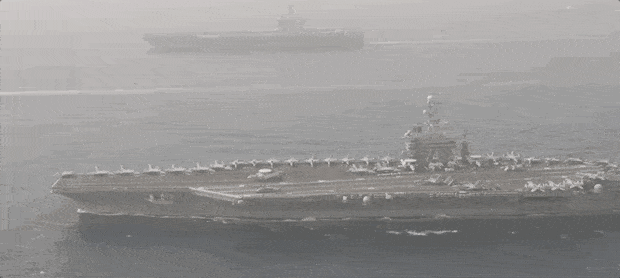 Aircraft Carrier Twins GIF by U.S. Navy