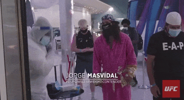 Jorge Masvidal Pink Robe GIF by UFC