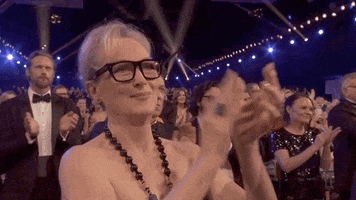Meryl Streep Applause GIF by SAG Awards