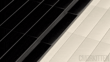 Black And White Push GIF by CmdrKitten