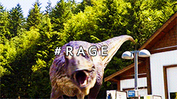t rex rage GIF