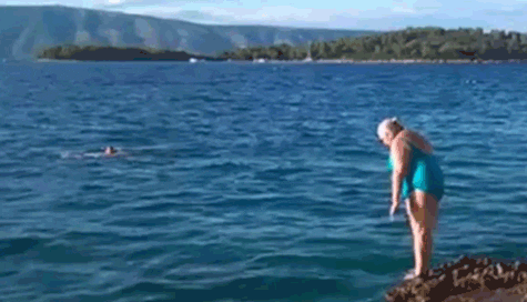 Belly Flop Grandma GIFs - Get the best GIF on GIPHY