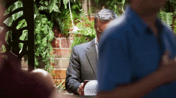 Neighbours annoyed looking watching neighbours GIF