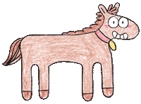Happy Horse Sticker by T. L. McBeth