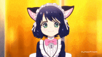 cat girl anime gif