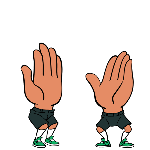 Highfive Sticker
