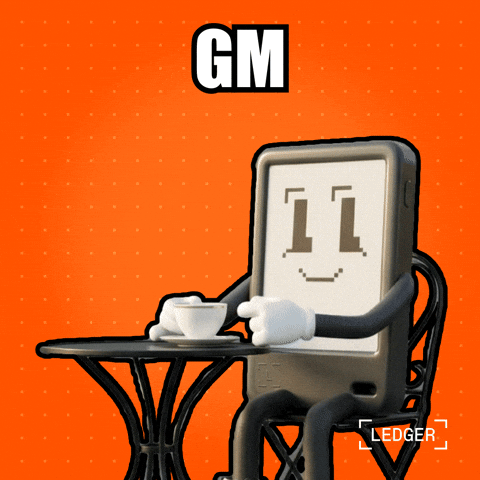 Good Morning Hello GIF by Ledger