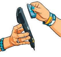 Festival Wristband Sticker by Best Ring POS