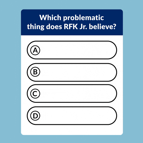 Which problematic thing does RFK Jr. believe?