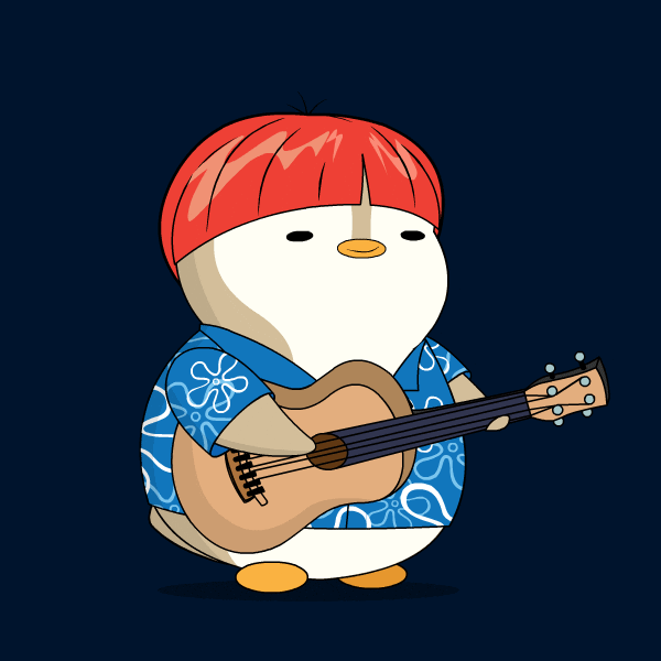 Sing Rock And Roll GIF by Pudgy Penguins