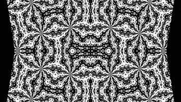 anniemuse psychedelic black and white mask abstract GIF