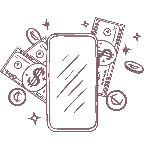 Money Sticker by Natalia Benson