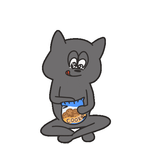 Cat Eat Sticker