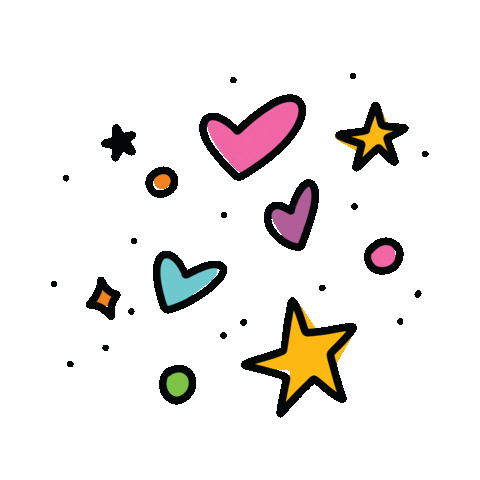 Happy Look Here Sticker by Meraki Creative Agency