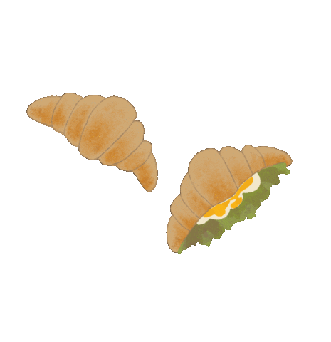 Breakfast Croissant Sticker