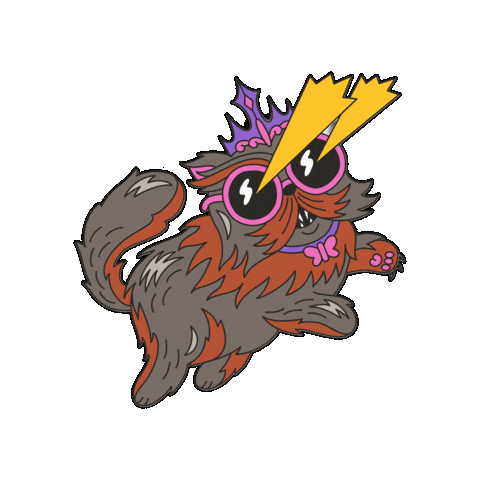 Cat Donut Sticker by Maeve Chocolate