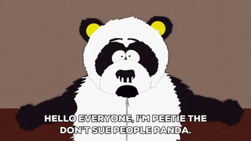 talking sexual harassment panda GIF by South Park 