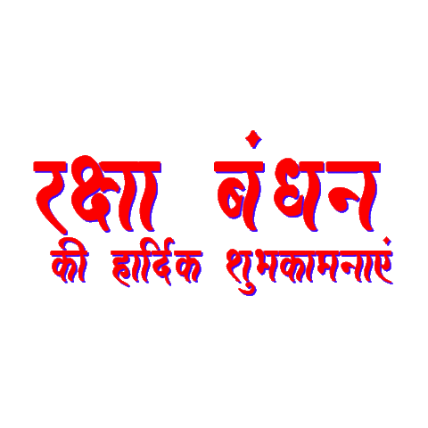 Raksha Bandhan Hindi Sticker