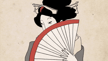 woman with a fan wink GIF by Narvesen Lietuva