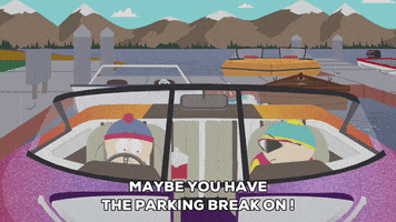 eric cartman boat GIF by South Park 