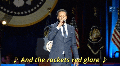 and the rockets red glare
