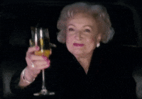 Betty-white-cheers GIFs - Get the best GIF on GIPHY