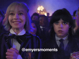 Excited Jenna Ortega GIF